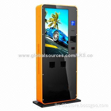 Ticket machine kiosk with 42inch touch screen and IC card Reader